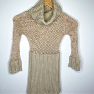 XS Arden B. Sheer Turtleneck wool blend